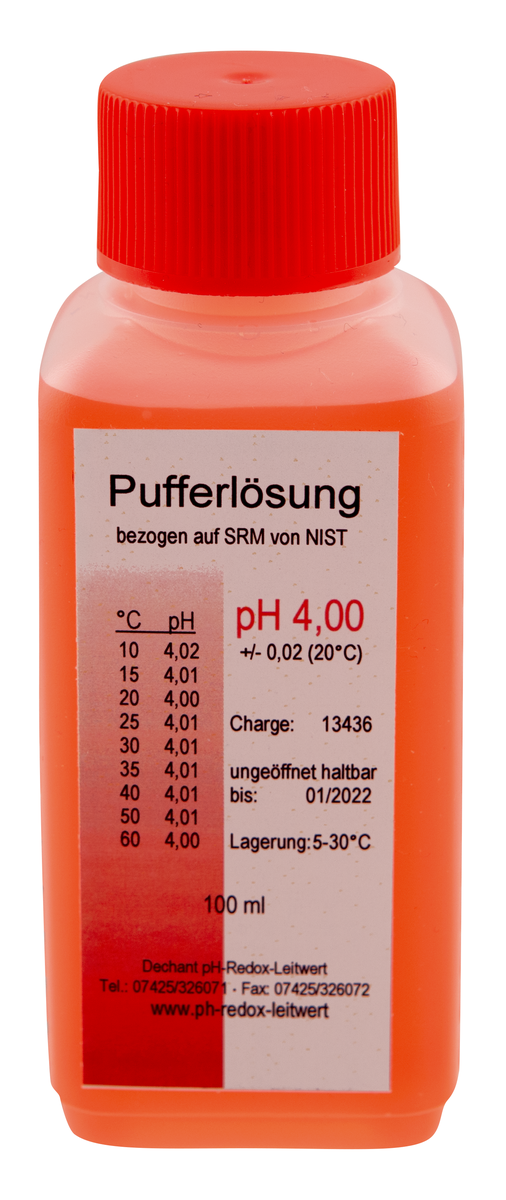 AFRISO Pufferlösung pH4 100ml rot VOR 96370