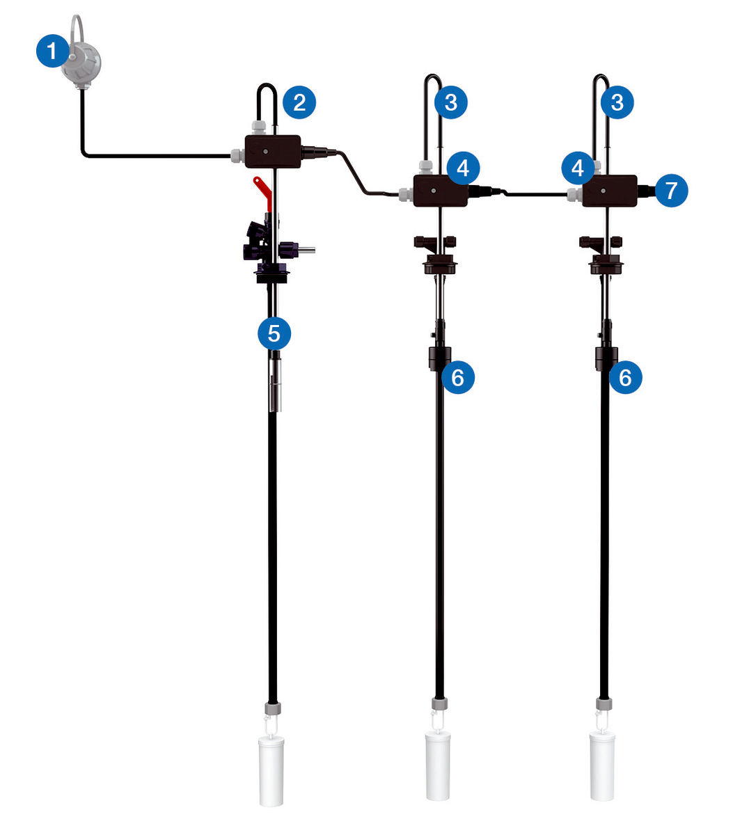 AFRISO Grundeinheit Universal GWG-Kette GWG 12K/1-K-SWS kommunizierend ILL 102050 102070 102100 102120
