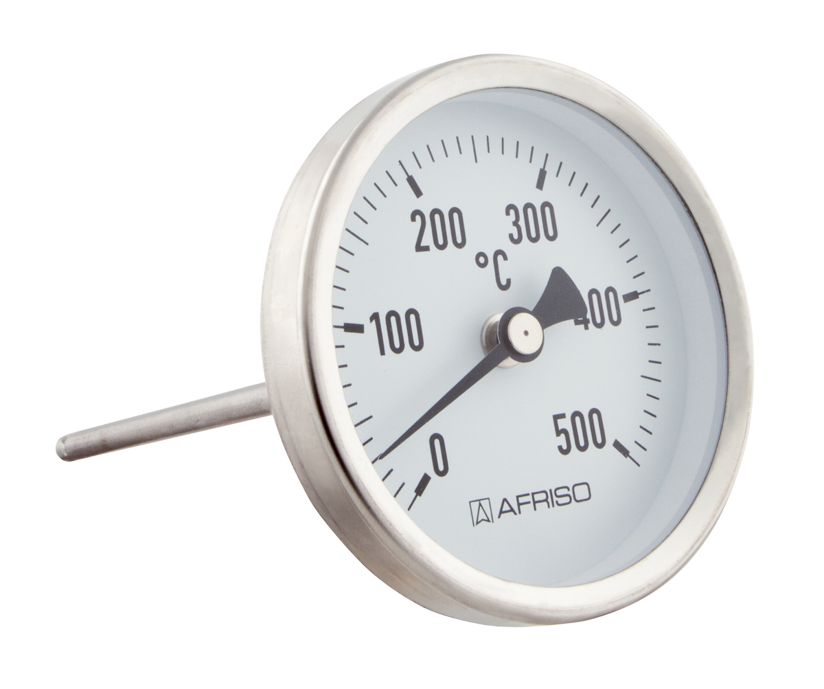 AFRISO Rauchgasthermometer RT 80 0/500C 150mm verstellbarer Konus 8-12mm Kl.2 SAL 87080 87090 87100