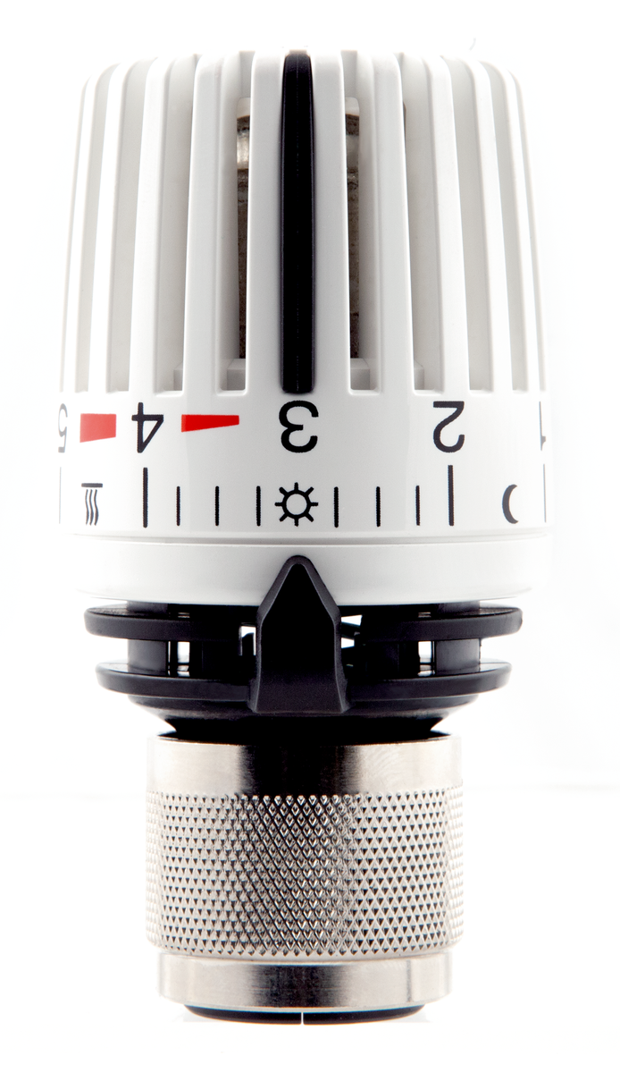 AFRISO Thermostat-Regelkopf 323 KD N mit 0-Stellung weiß/schwarz Danfoss VOR 92020