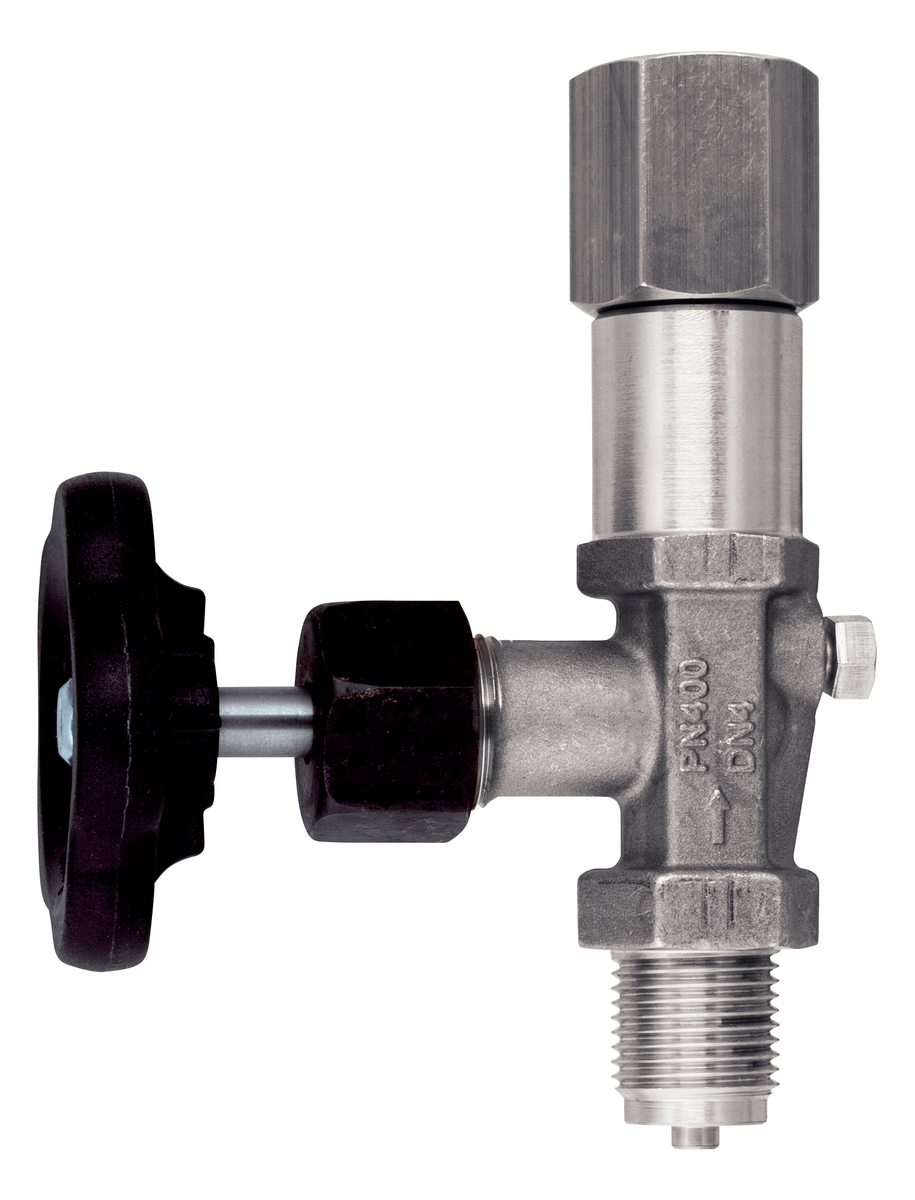 AFRISO Manometer-Absperrventil DIN 16270 Form B, G1/2, Stahl, PN400 VOR 107530 107540