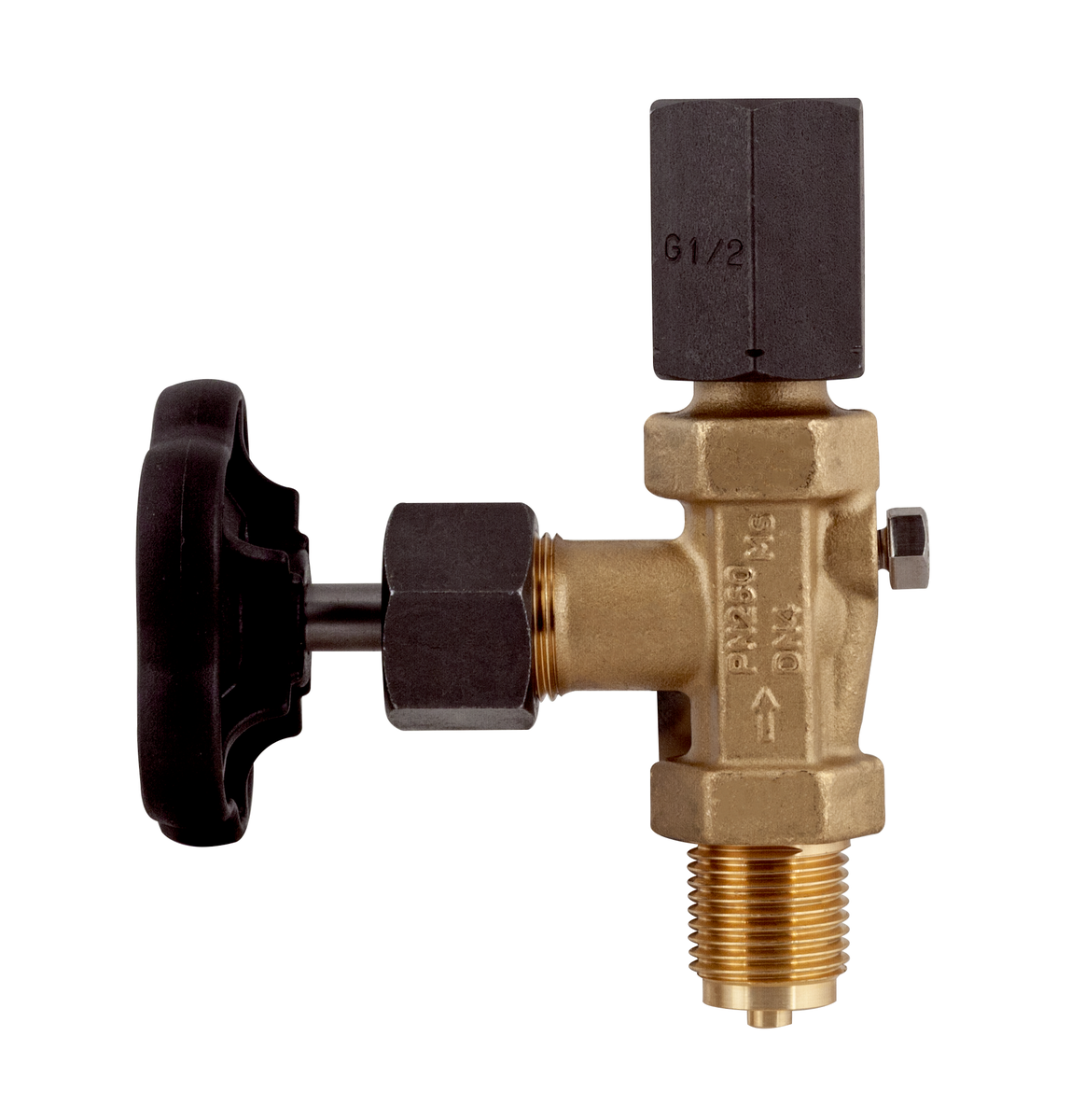 AFRISO Manometer-Absperrventil DIN 16270 Form A, G1/2, Messing, PN250 VOR 107460