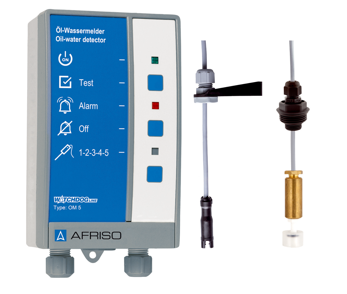 AFRISO Öl-Wassermelder OM5/1 AC 230V, fünfkanalig SAL 72020 20400