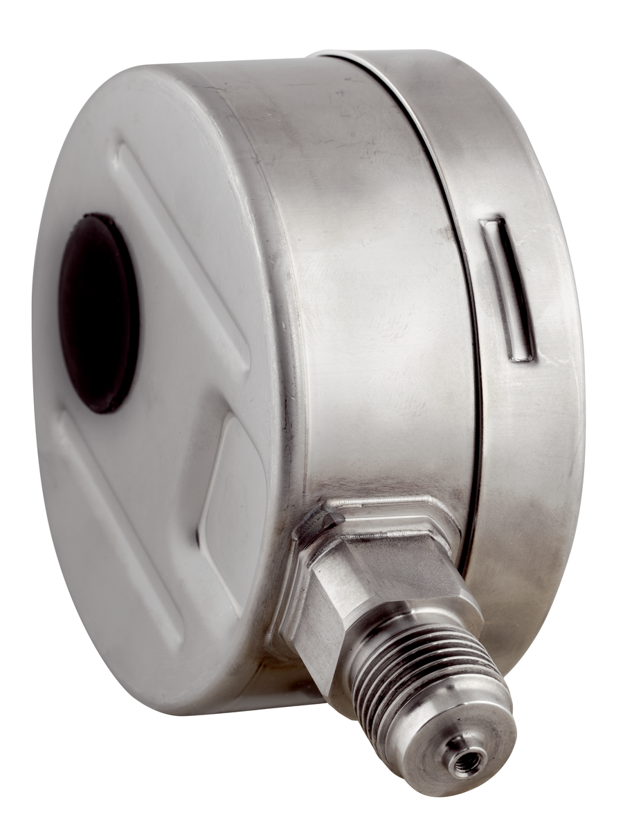 AFRISO Rohrfeder-Manometer RF100KTGly -1/+15bar G1/2B radial Kl.1,0 D802 für die Kältetechnik, mit Glyzerinfüllung DRU 52900