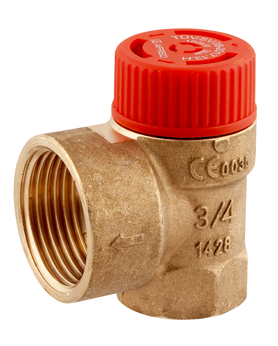 AFRISO Membran-Sicherheitsventil MS G3/4 x G1 - 2,5bar, für Heizung SAR 107980 107990