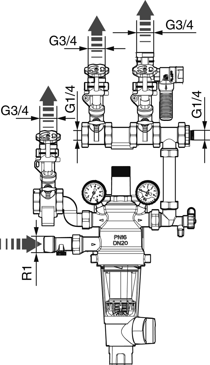 AFRISO Hauswasser-System-Center HWSC BEF 97550