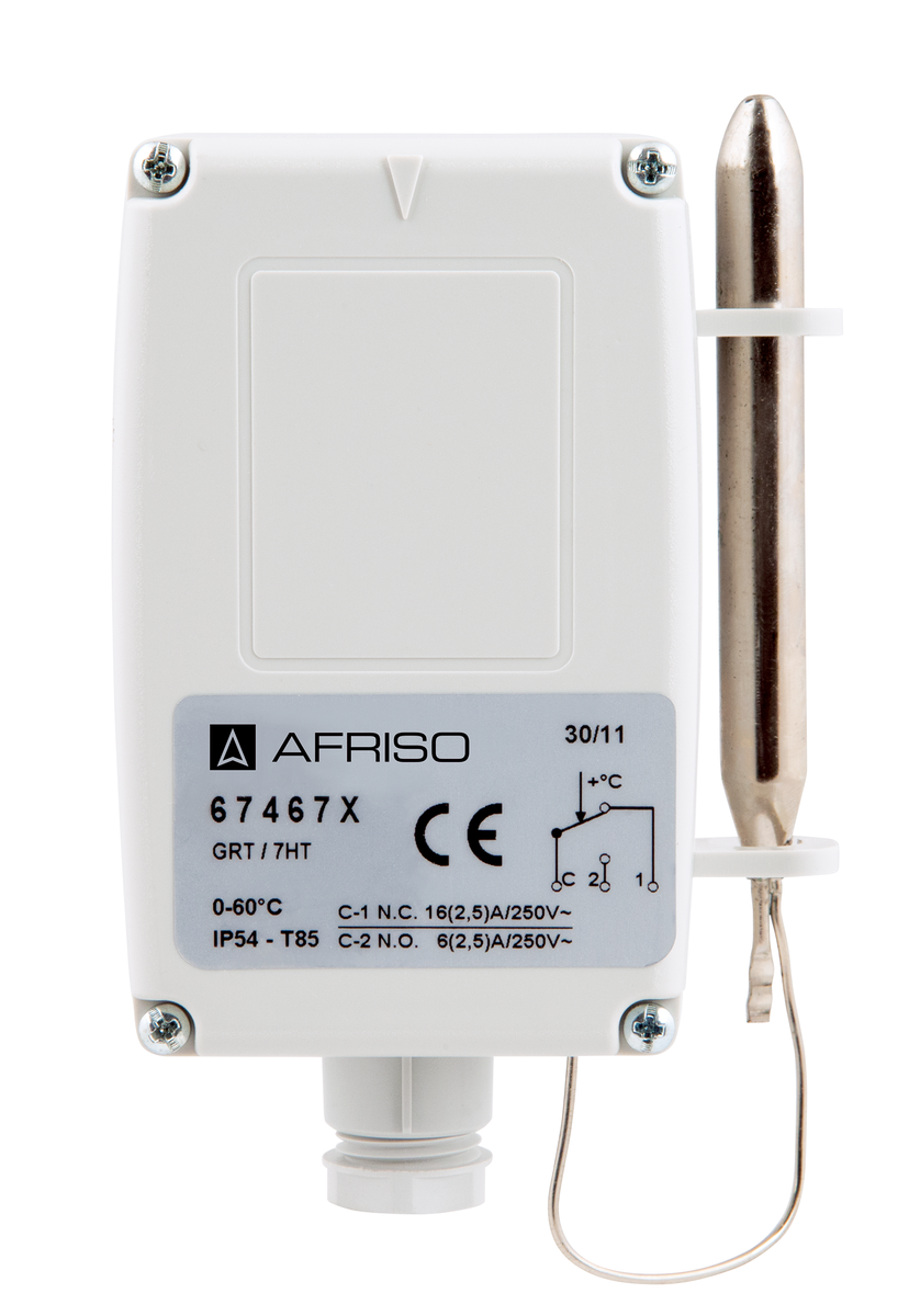 AFRISO Gehäuse-Raumthermostat GRT/ETR 0/55C, von innen einstellbar VOR 73250