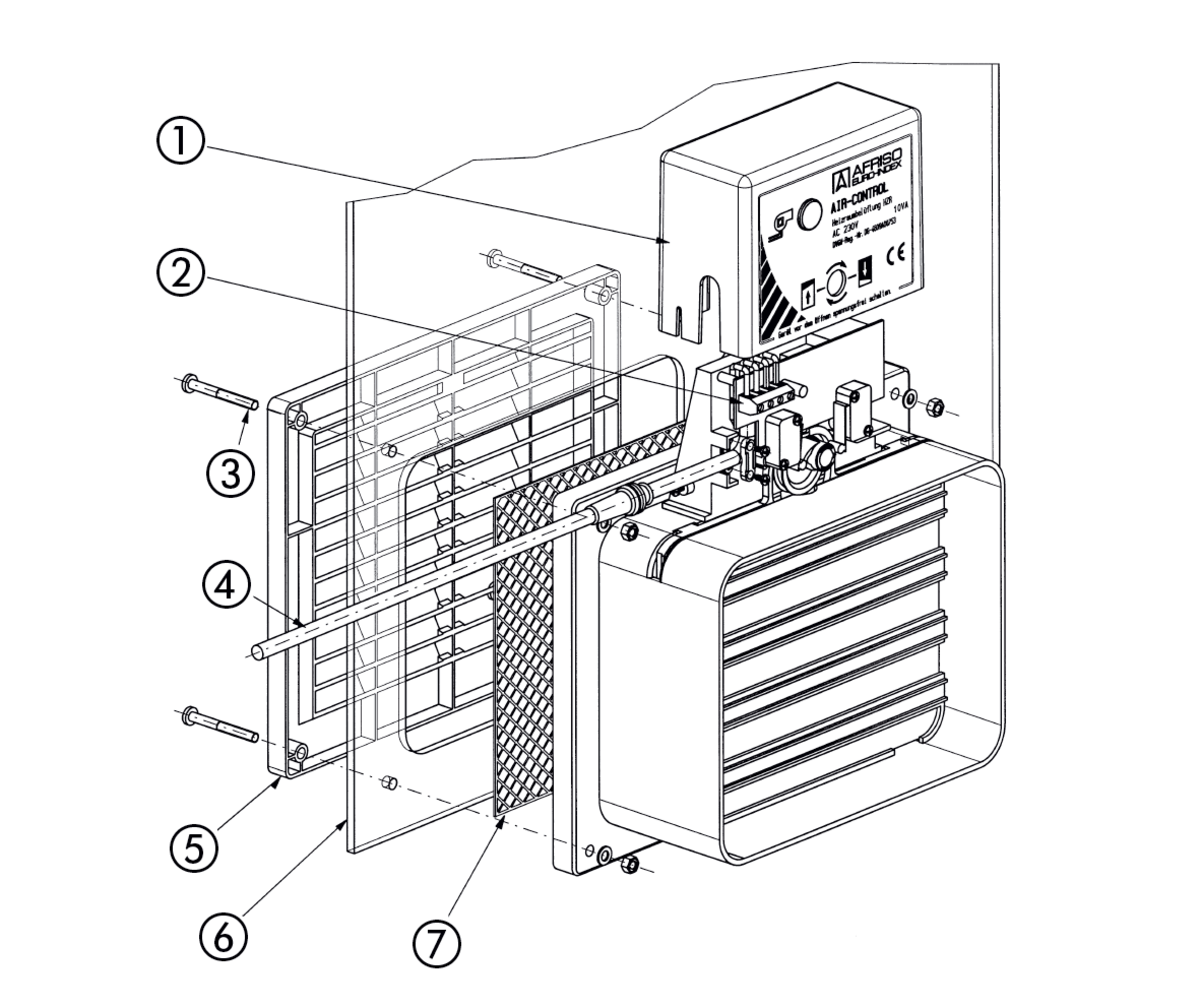 AFRISO Raumluftklappe Air-Control 3DD 103310