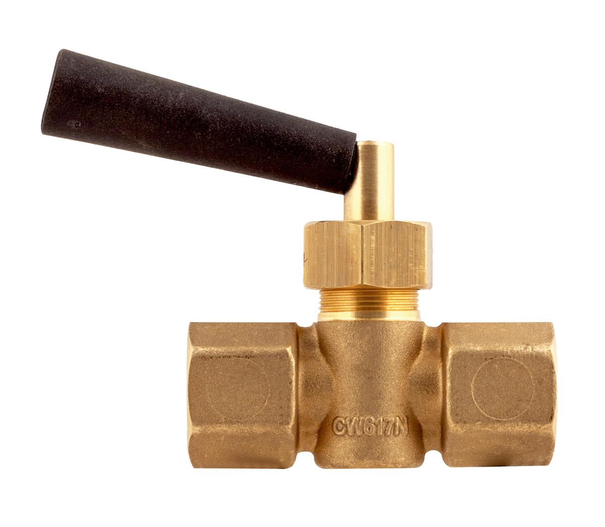 AFRISO Manometer-Absperrhahn G1/2 Muffe x Muffe, Messing, PN16, Stopfbuchse VOR 96970