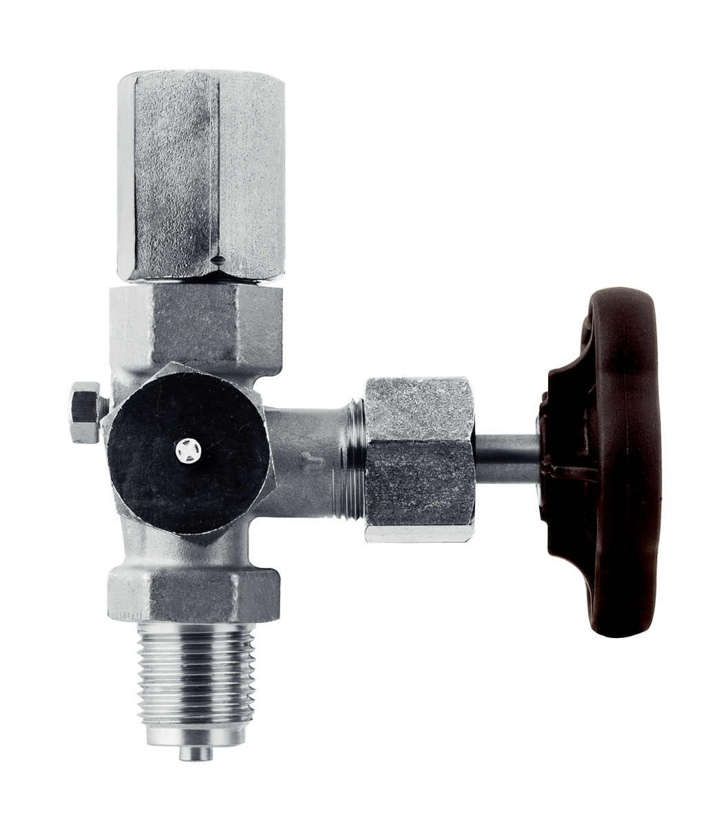 AFRISO Manometer-Absperrventil DIN 16271 Form A, G1/2, Stahl, PN400 PZ VOR 107580 107590