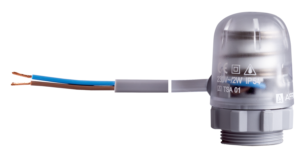 AFRISO Thermischer Stellantrieb TSA 01 M30x1,5 AG NC AC230V 90N 1m SAL 9040