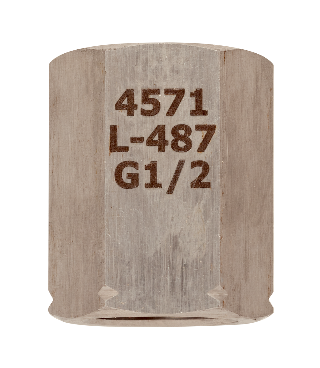 AFRISO Spannmuffe DIN 16283 G1/2 links x G1/2, Edelstahl 316Ti VOR 90650