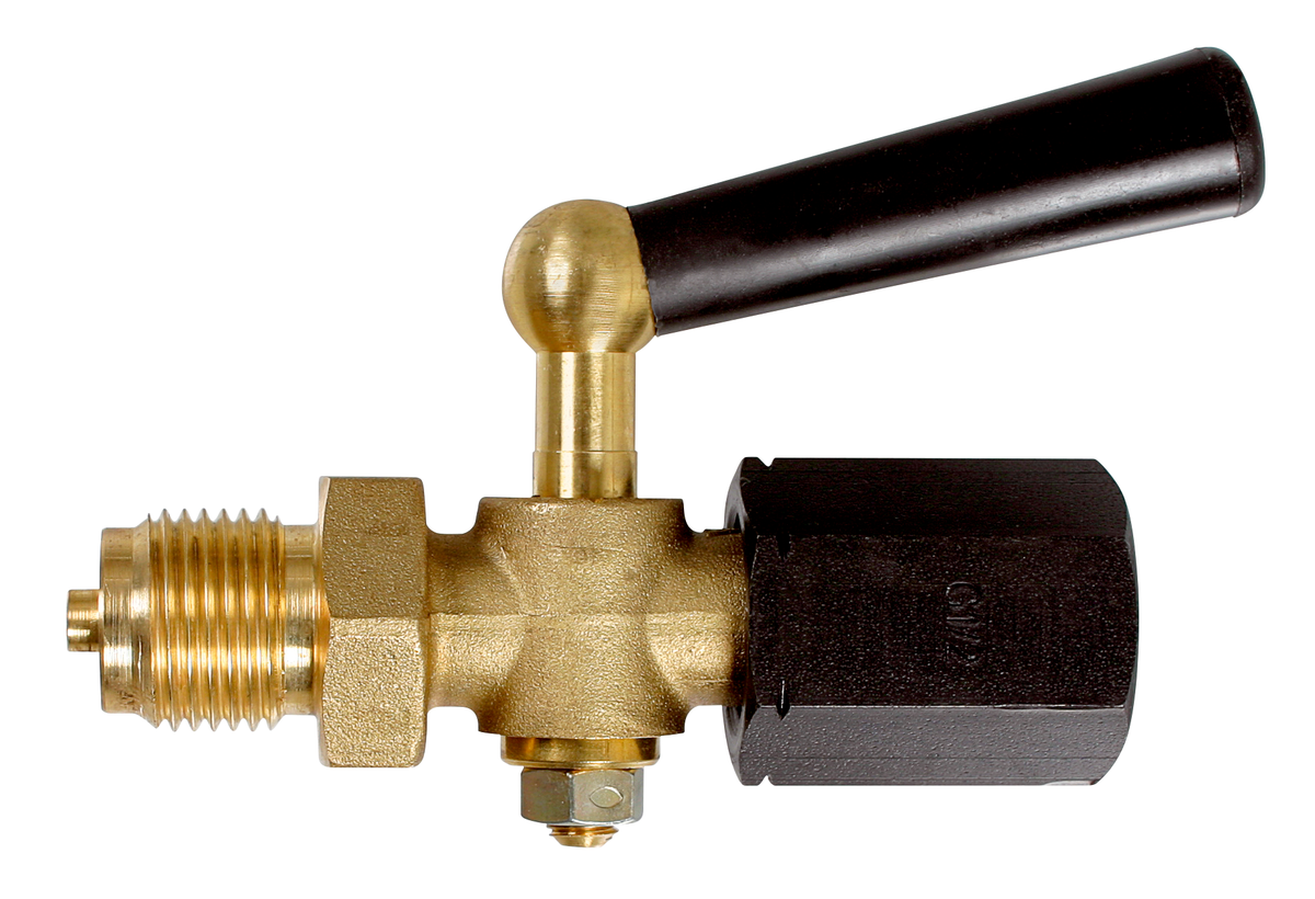 AFRISO Manometer-Absperrhahn G1/4 Spannmuffe x Zapfen, Messing, PN6 VOR 97050 97060