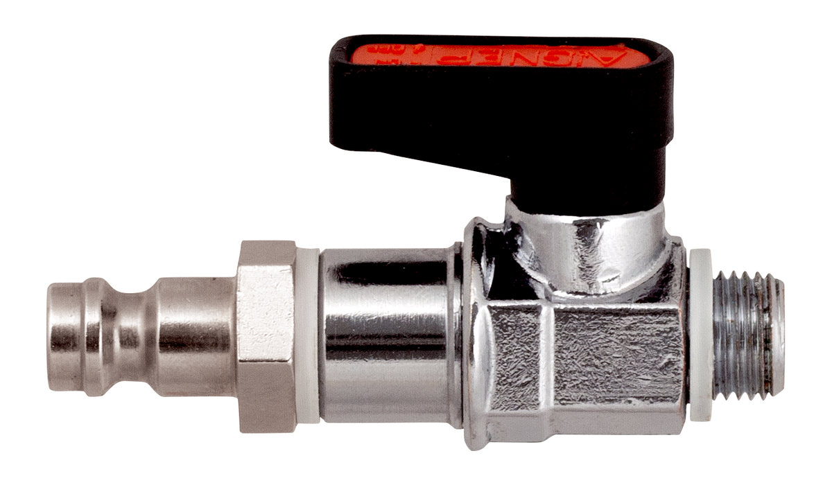 AFRISO Anschluss G1/8 auf DN5 mit Absperrhahn SAR 24600 25960