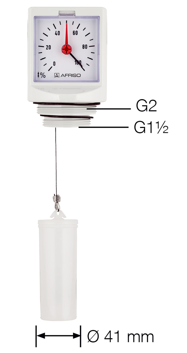 AFRISO Mechanisches Füllstandmessgerät Unimes, Anschlussgewinde G1 1/2 und G2 VOR 70720 object_image_56058imagemain_dech