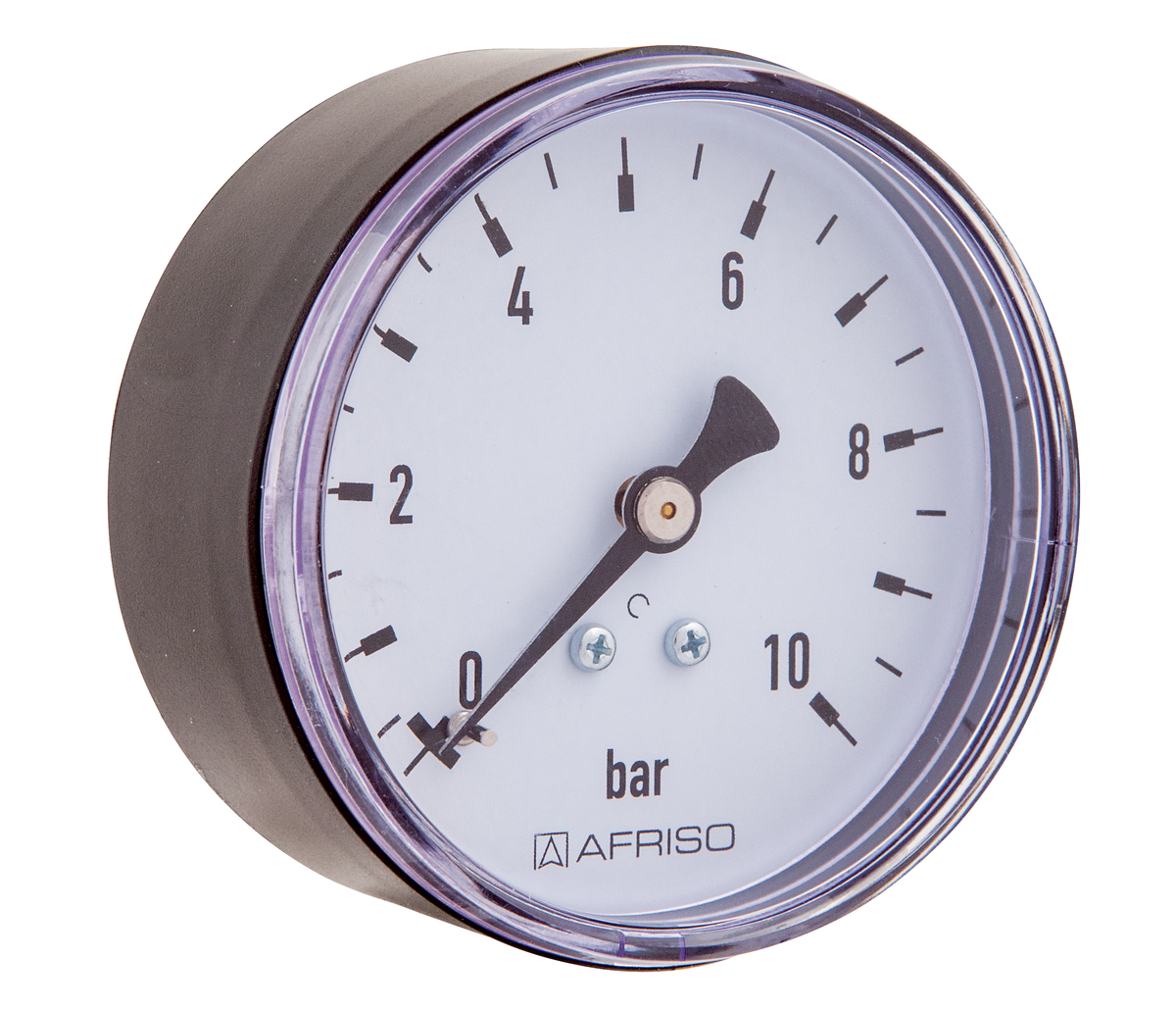 AFRISO Rohrfedermanometer RF 63 0/2,5bar G1/4B mit PTFE-Dichtring axial Kl.2,5 für Heizung/Sanitär SAL 15680 15690 15700 15710 15720