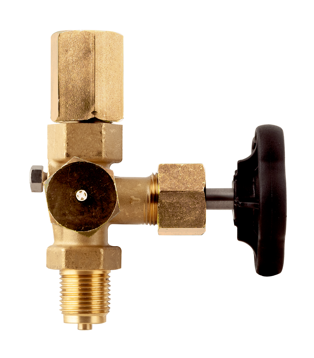 AFRISO Manometer-Absperrventil DIN 16271 Form A, G1/2, Messing, PN250, Prüfzapfen M20 x 1,5 DIN 16271 VOR 107570