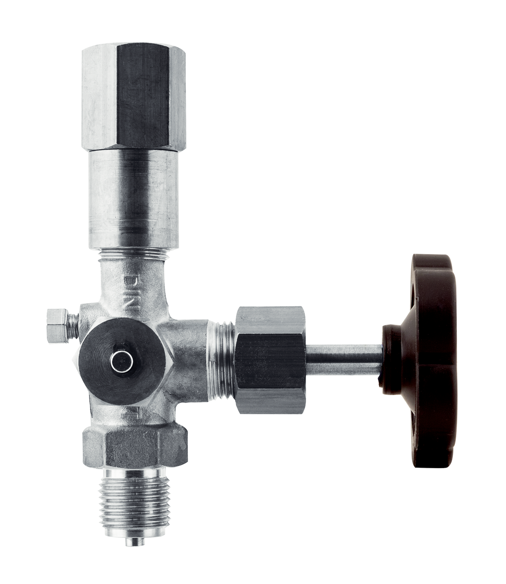 AFRISO Manometer-Absperrventil DIN 16271 Form B, G1/2, Stahl, PN400 PZ VOR 107620 107630