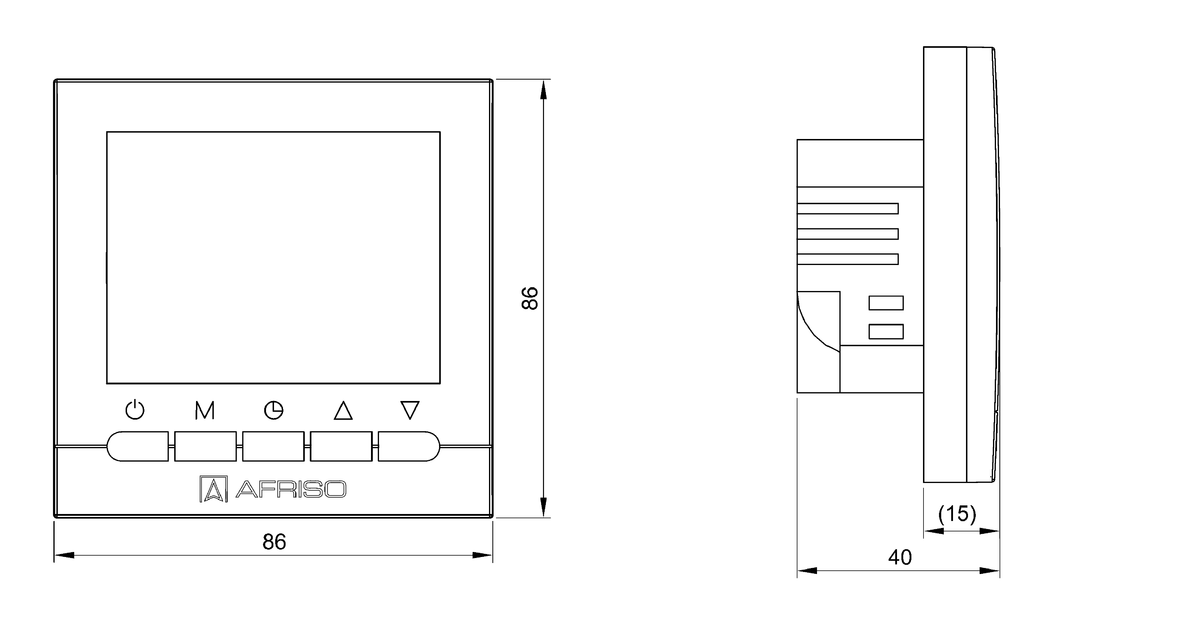 AFRISO Raumthermostat RT 10 D-230 BEF 72900