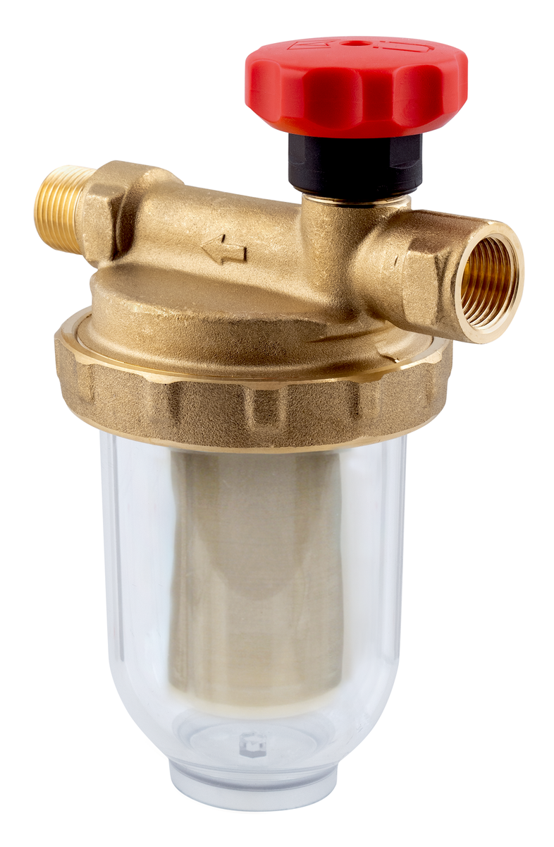 AFRISO Einstrangfilter V 500 St Stahlsieb 100 my, G3/8 IG - G3/8 AG SAR 95090