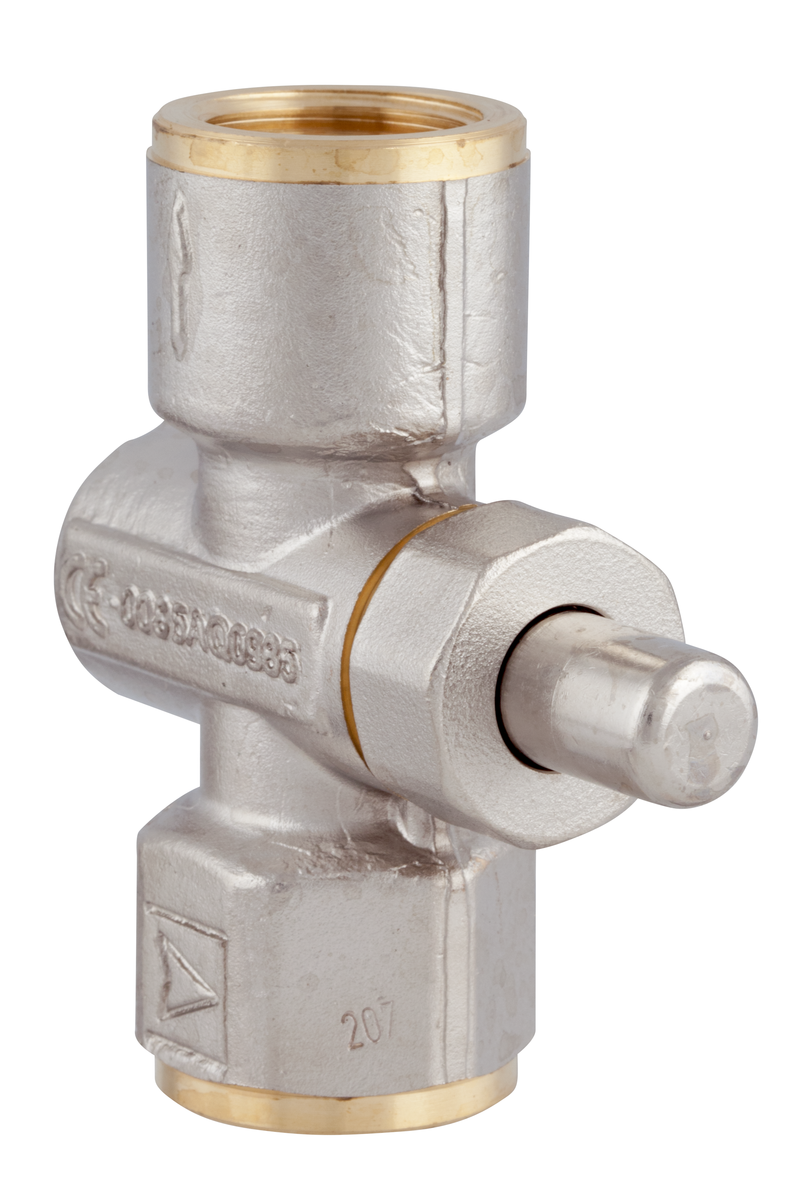 AFRISO Manometer-Druckknopfhahn Rp1/4 Muffe x Muffe, MOP5, Messing vernickelt SAL 97200 97210 object_image_57010imagemain_dech