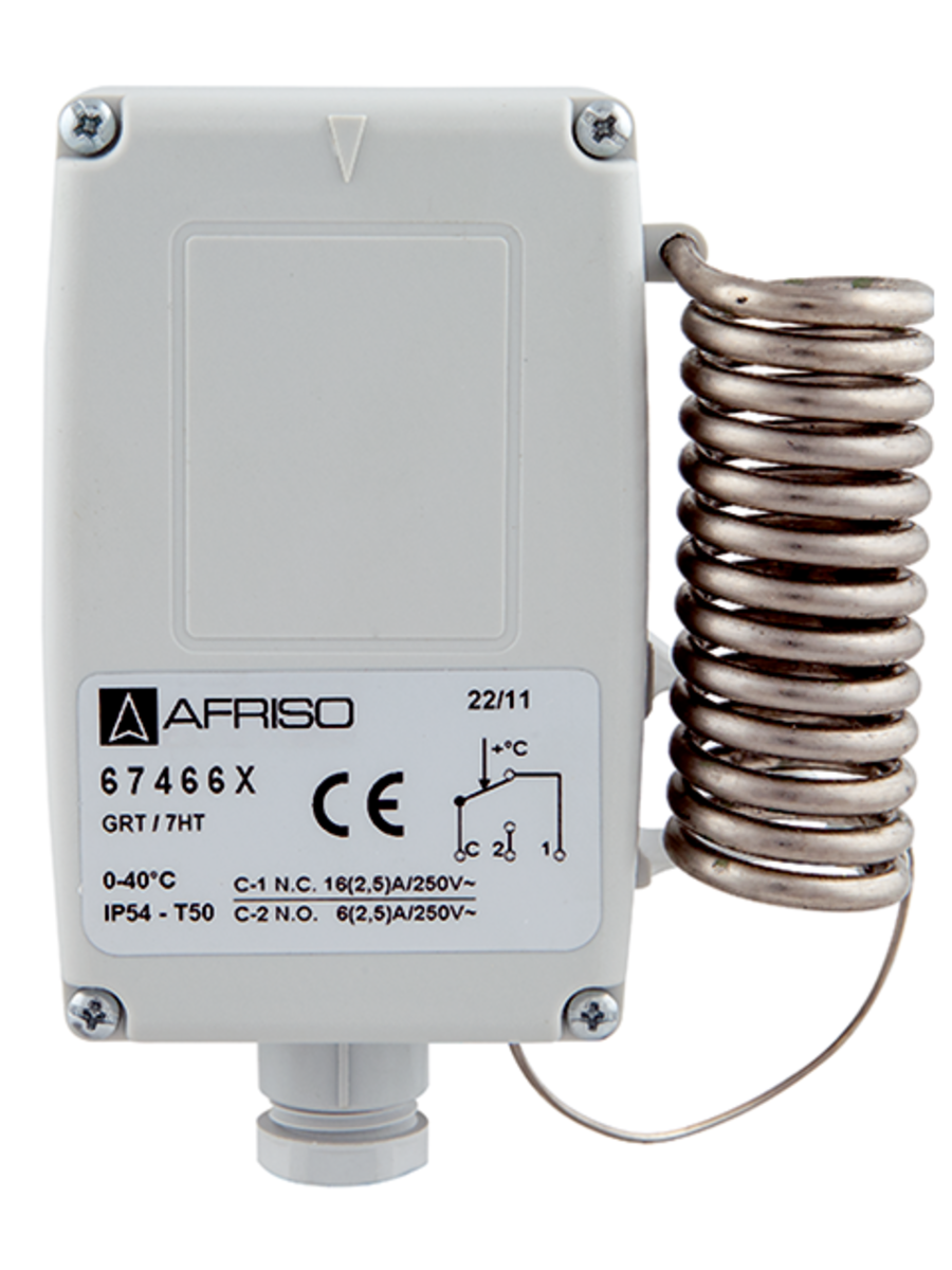 AFRISO Gehäuse-Raumthermostat GRT/ERT 0/40C, von innen einstellbar VOR 73240