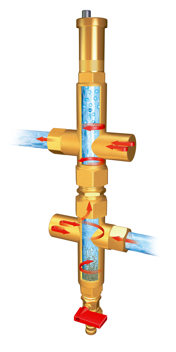 AFRISO Luft-Strömungsfilter - Heizung 28 kW, G3/4 x 3/4 ILL 95460 95470