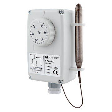 AFRISO Gehäuse-Raumthermostat GRT/ETR 0/60C, von außen einstellbar SAL 73220