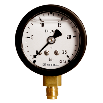 AFRISO Manometer für Pumpenprüfset RF50Gly PPS -1/0bar G1/8B radial Kl.1,6 D601 mit Glyzerinfüllung VOR 16150 16160