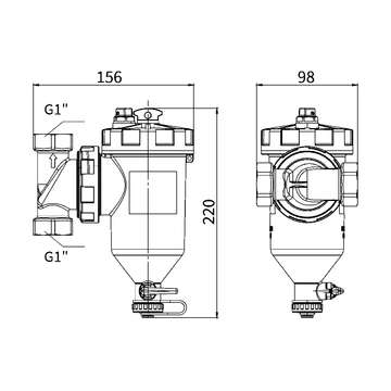 AFRISO Magnetschlammabscheider ADS 160 BEF 89560