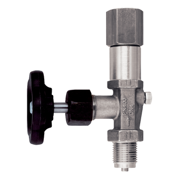AFRISO Manometer-Absperrventil DIN 16270 Form B, G1/2, Stahl, PN400 VOR 107530 107540