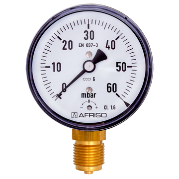 AFRISO Kapselfeder-Standardmanometer KP80 -25/0mbar G1/2B rad Kl.1,6 D201 VOR 4320 4330 4340 4350 4360 4370 4380 4390 4400 4410 4420 4430 4440 4450 4460 4470 4480 4490