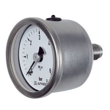 AFRISO Rohrfeder-Chemiemanometer RF40Ch 0/6bar G1/8B axial Kl.2,5 D912 SAR 25380