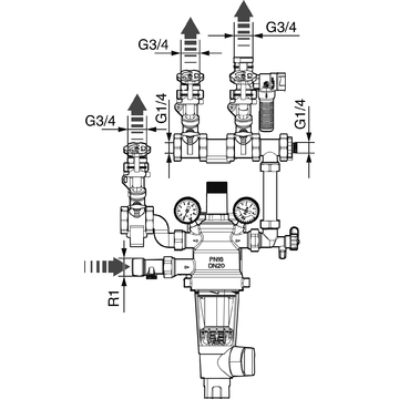 AFRISO Hauswasser-System-Center HWSC BEF 97550