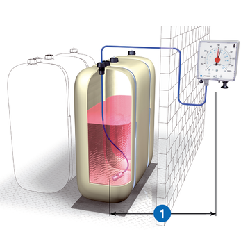 AFRISO Füllstandmessgerät Unitel Tankhöhe 900 - 3000mm ANW 70830 70850