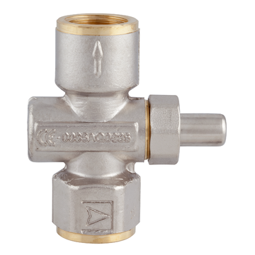 AFRISO Manometer-Druckknopfhahn Rp1/4 Muffe x Muffe, MOP5, Messing vernickelt VOR 97200 97210