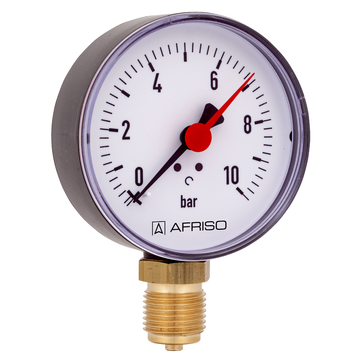AFRISO Rohrfedermanometer RF 80 -1/0bar G1/2B radial Kl.2,5 für Heizung/Sanitär SAL 15890 15900 15910 15920 15930 15940 15950 15960 15970