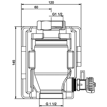AFRISO Schlammabscheider  G1 1/2 BEF 89610