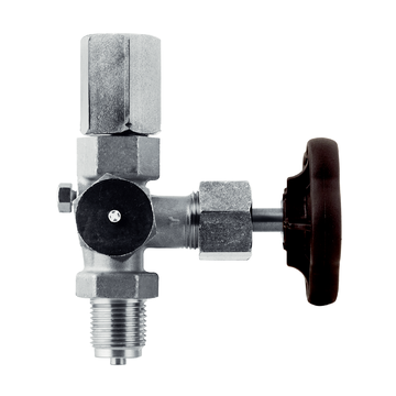 AFRISO Manometer-Absperrventil DIN 16271 Form A, G1/2, Stahl, PN400 PZ VOR 107580 107590