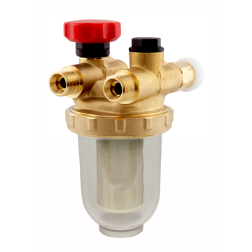 AFRISO Einstrangfilter R 500 St Stahlsieb 100 my, G3/8 IG - 2x G3/8 AG SAR 95050