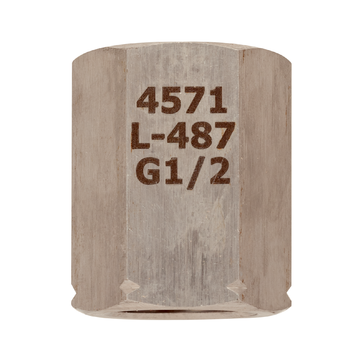 AFRISO Spannmuffe DIN 16283 G1/2 links x G1/2, Edelstahl 316Ti VOR 90650