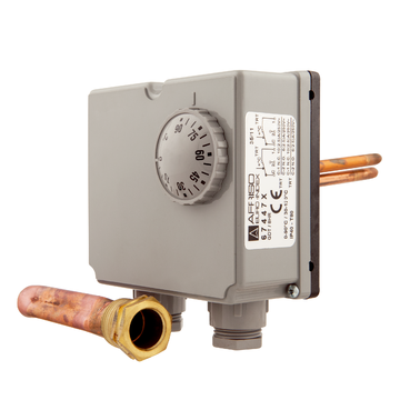 AFRISO Gehäuse-Doppelthermostat GDT/8HR 0/90C - 0/90C, Schaftlänge: 100mm SAR 73140