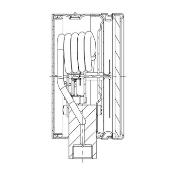 AFRISO Rohrfeder-Hochdruckmanometer RF100HD 0/2500bar HD-Anschluss 1/4" mit Innengewinde M16 x 1,5 radial Kl.1,0 D402 ILL 30840 30850 30880 30890