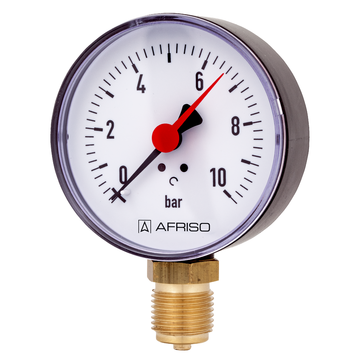 AFRISO Rohrfedermanometer RF 80 -1/0bar G1/2B radial Kl.2,5 für Heizung/Sanitär SAR 15890 15900 15910 15920 15930 15940 15950 15960 15970