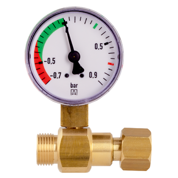 AFRISO Unterdruck-Manometer G3/8 mit 60 Grad Konus SAR 6290