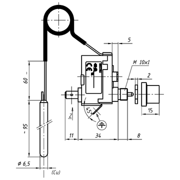 AFRISO Sicherheits-Temperaturbegrenzer STB LS1/971 F1 100C 1000mm BEF 73480 73490 73500 73510 73520