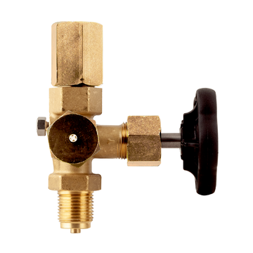 AFRISO Manometer-Absperrventil DIN 16271 Form A, G1/2, Messing, PN250, Prüfzapfen M20 x 1,5 DIN 16271 VOR 107570