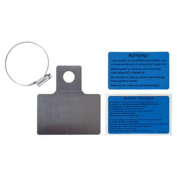 AFRISO Schilderhalter mit Schild und Schelle VOR 2850