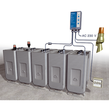 AFRISO Öl-Wassermelder OM5 AC 230V, fünfkanalig, ohne Sonden ANW 72040 72050 20420