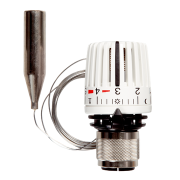 AFRISO Thermostat-Regelkopf 323 KD FN mit 0-Stellung weiß/schwarz 2m Danfoss VOR 92060